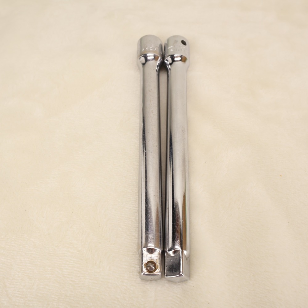 Lot of 2 Craftsman 3/8 Drive 6 Inch Socket Extension Bars 44261 EE Chrome USA